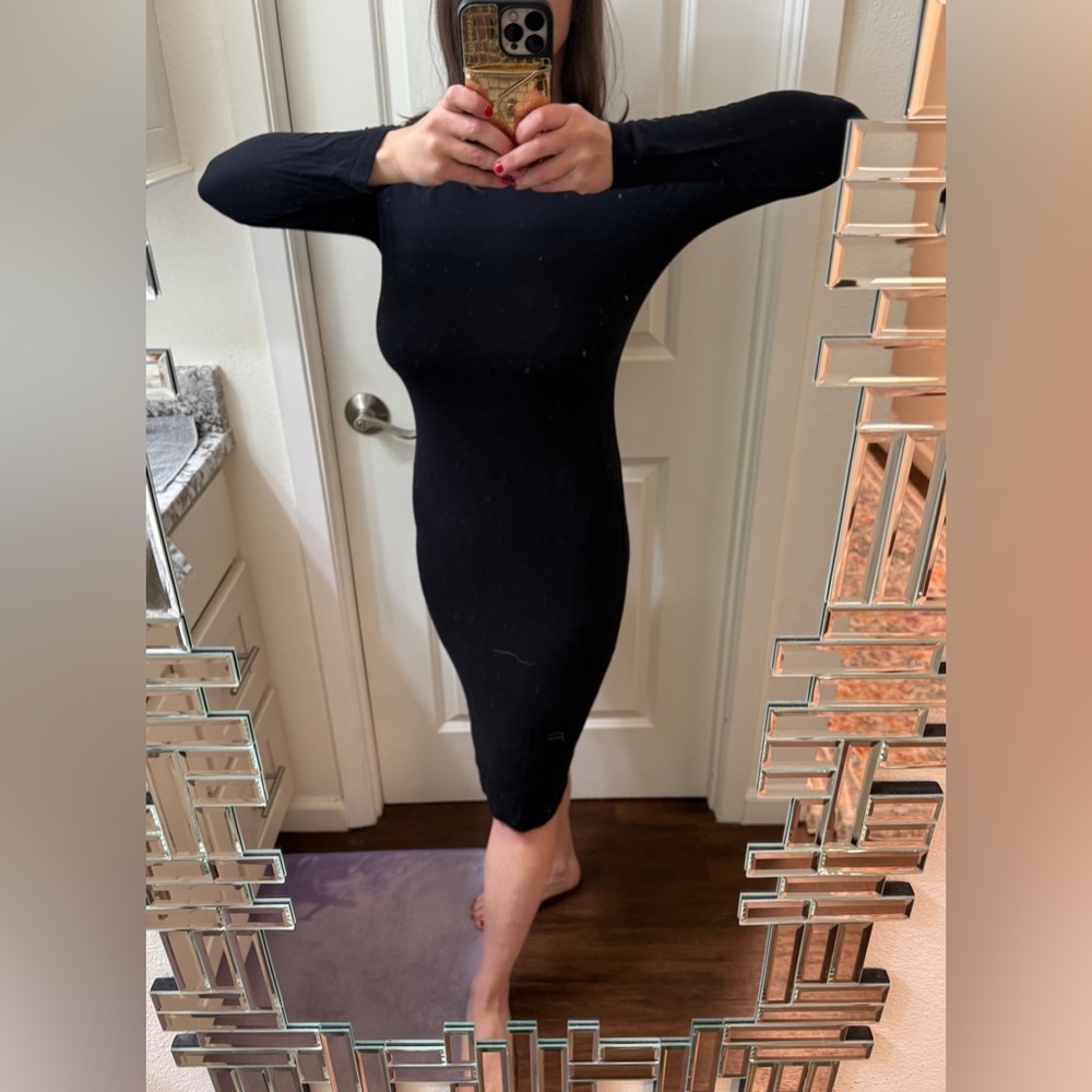 Black, Long Sleeve Dress, Women’s Size 8